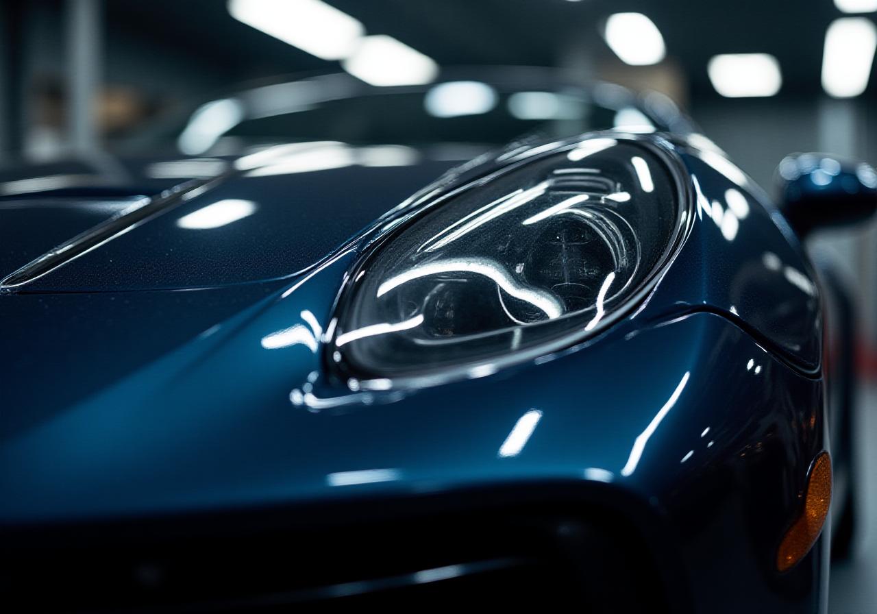 Auto di lusso appena dettagliata a Roma